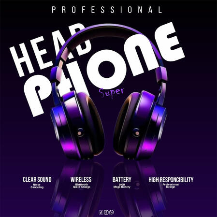 Sample Headphone Sale Flyer